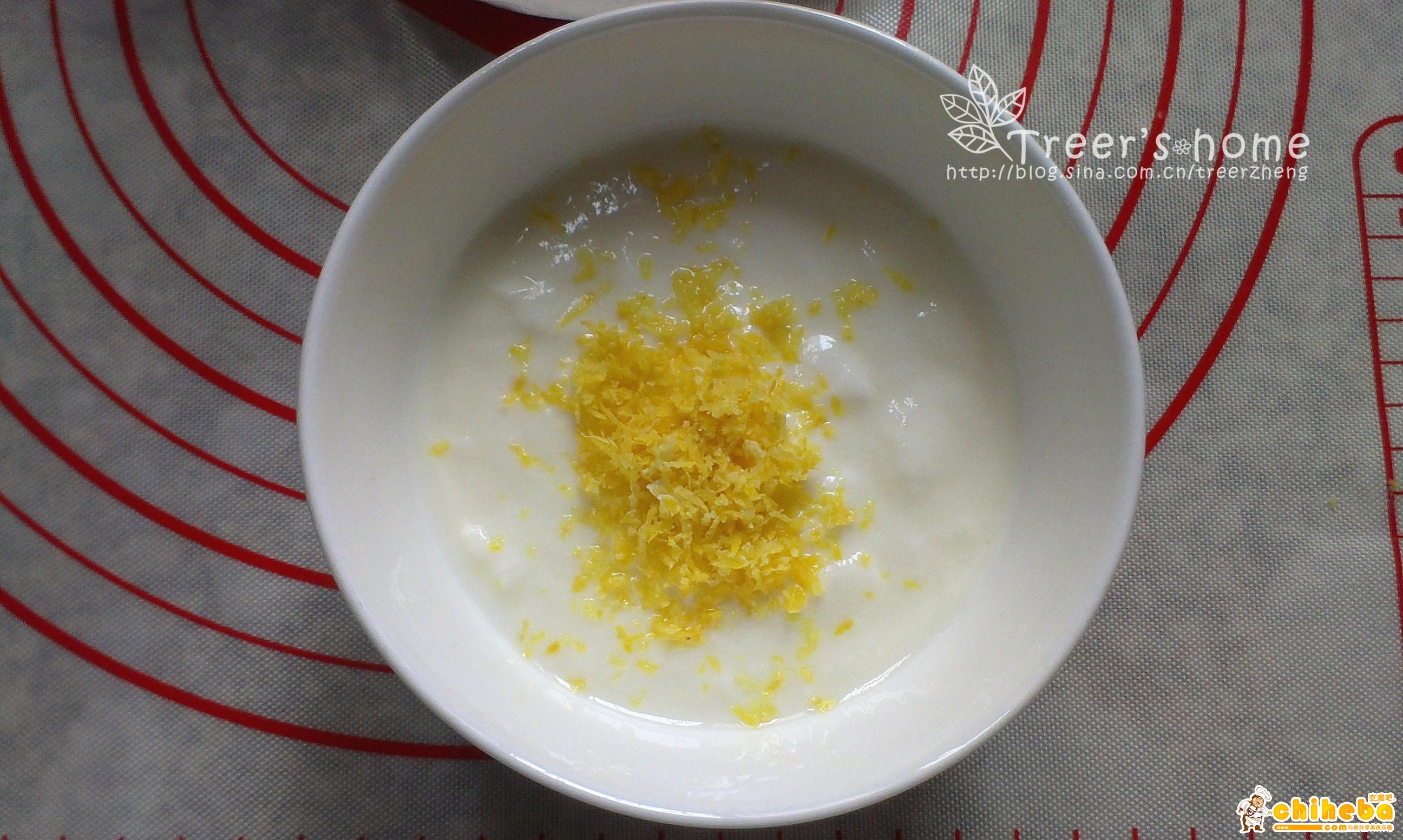 小清新酸奶柠檬蛋糕（3蛋6寸）的做法 步骤4